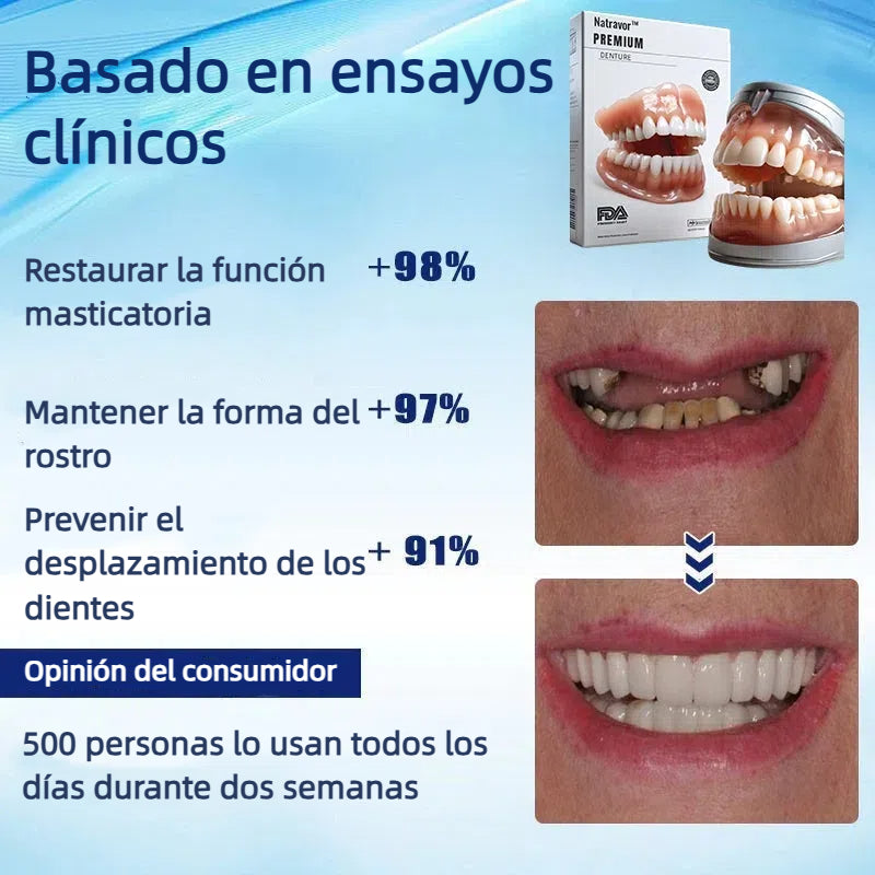 🦷Natravor™- Dentadura Premium(⏰Descuento por tiempo limitado, últimos 30 minutos.)