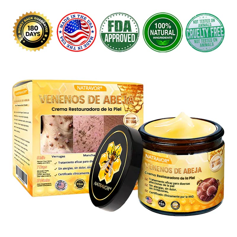 💎👨⚕️Tienda de Mayo Clinic y Cleveland Clinic: Hecho y enviado desde EE. UU. -✨ Natravor™ "Dermal Gold" Crema restauradora de la piel con veneno de abeja y botox - 🔥ÚLTIMO DÍA: 80 % DE DESCUENTO🔥