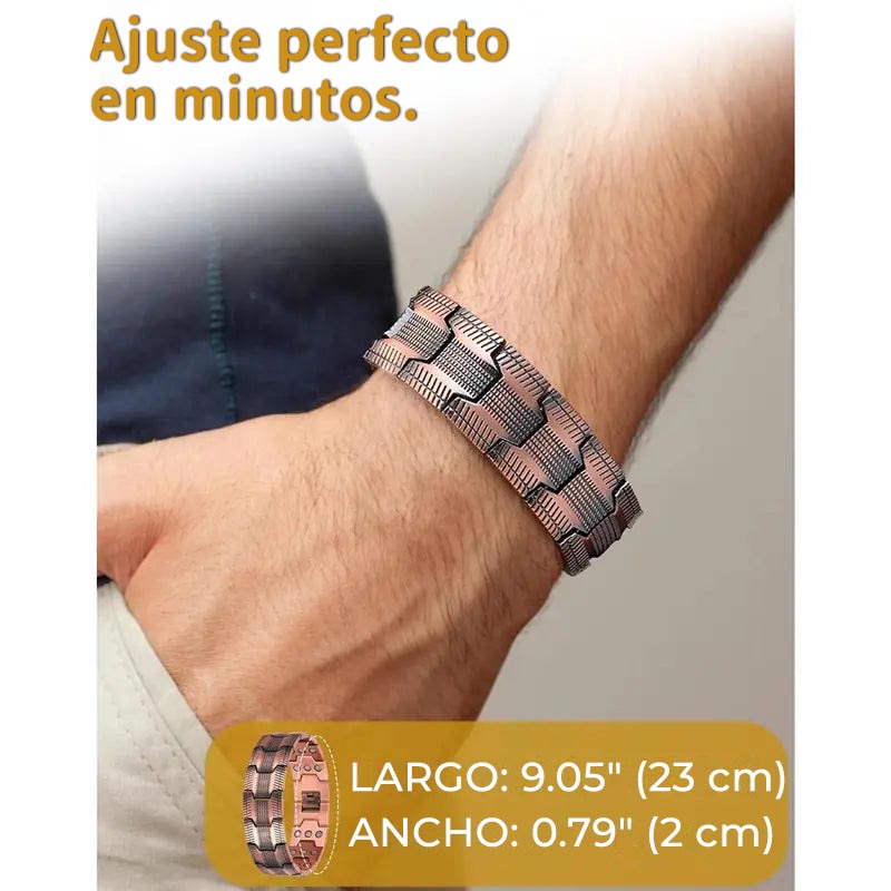 ⏰ÚLTIMO DÍA 49% DE DESCUENTO - Pulsera magnética de cobre: alivia la fatiga y promueve la circulación sanguínea🔥