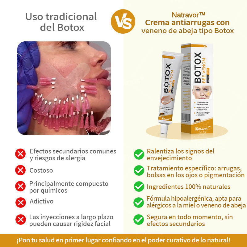 💎💐Hecho y enviado desde EE. UU. ✅Natravor™ Crema para eliminar arrugas con veneno de abeja y botox - Promoción de último día 70 % de descuento