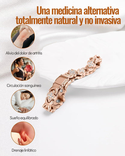 ⏰ÚLTIMO DÍA 49% DE DESCUENTO-🍀Pulsera de terapia magnética de trébol de cuatro hojas