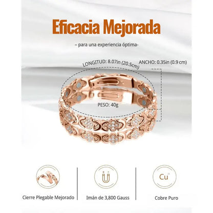 ⏰ÚLTIMO DÍA 49% DE DESCUENTO-🍀Pulsera de terapia magnética de trébol de cuatro hojas