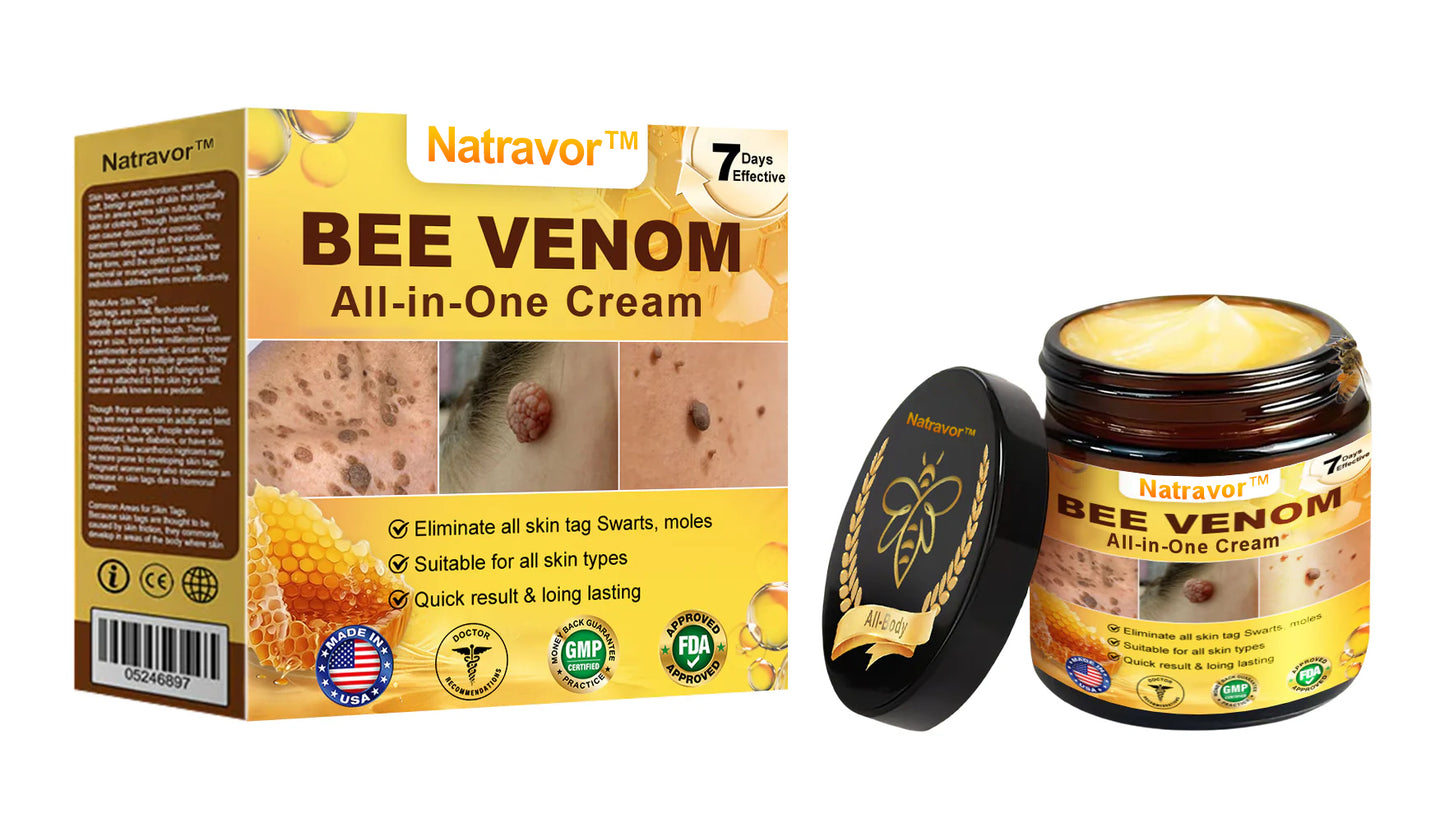 Natravor™ 🐝Crema todo en uno con veneno de abeja aprobada por dermatólogos en EE. UU.
