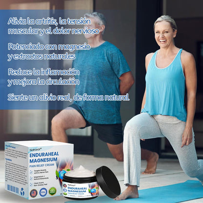 Crema analgésica de magnesio Natravor™ EnduraHeal (trata la artritis, la neuropatía, el reumatismo, las lesiones deportivas y más)