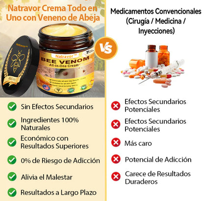Natravor™ 🐝Crema todo en uno con veneno de abeja aprobada por dermatólogos en EE. UU.