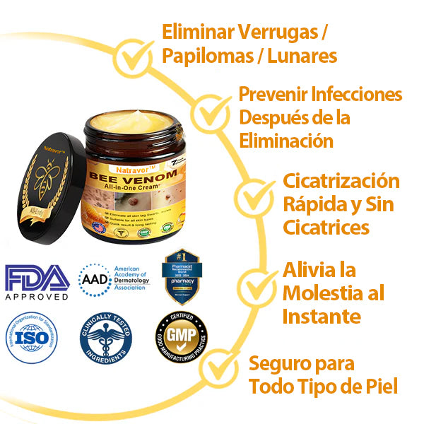 Natravor™ 🐝Crema todo en uno con veneno de abeja aprobada por dermatólogos en EE. UU.
