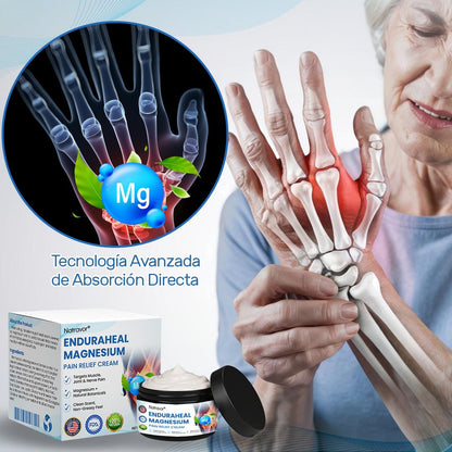 Crema analgésica de magnesio Natravor™ EnduraHeal (trata la artritis, la neuropatía, el reumatismo, las lesiones deportivas y más)