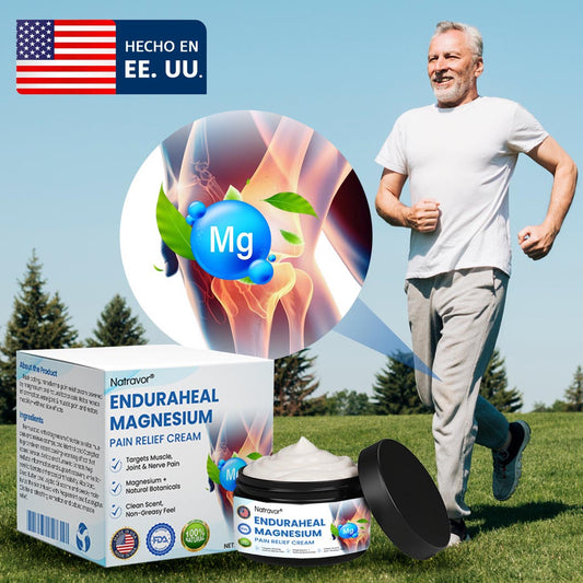 Crema analgésica de magnesio Natravor™ EnduraHeal (trata la artritis, la neuropatía, el reumatismo, las lesiones deportivas y más)