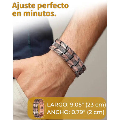 ⏰ÚLTIMO DÍA 49% DE DESCUENTO - Pulsera magnética de cobre: alivia la fatiga y promueve la circulación sanguínea🔥