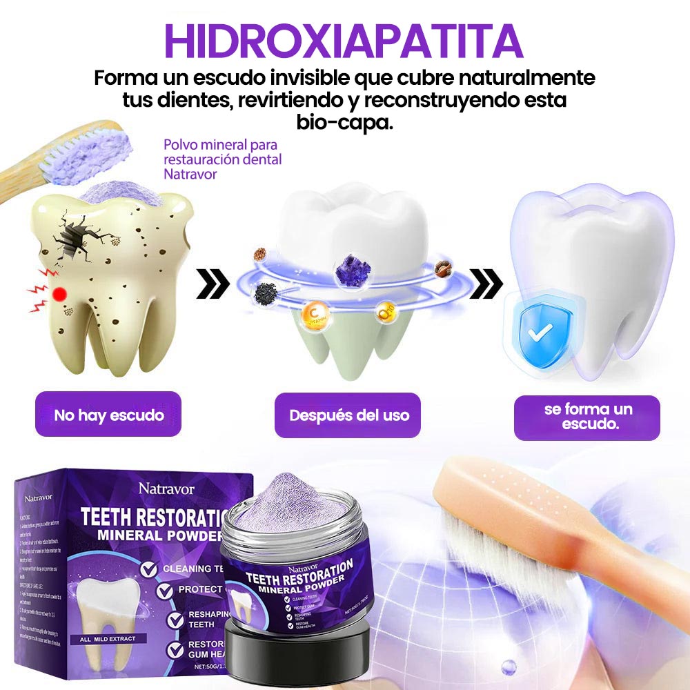 Polvo mineral para la restauración dental Natravor™